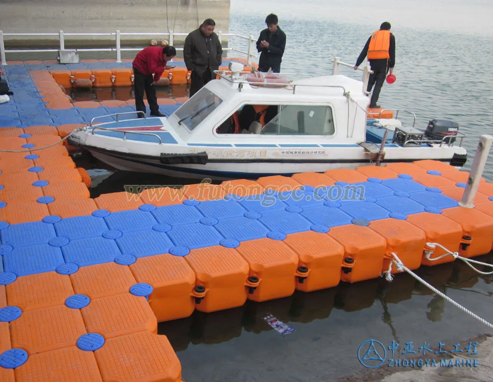 plastic pontoon cubes floating dock jet ski boat jetty floating bridge walkway
