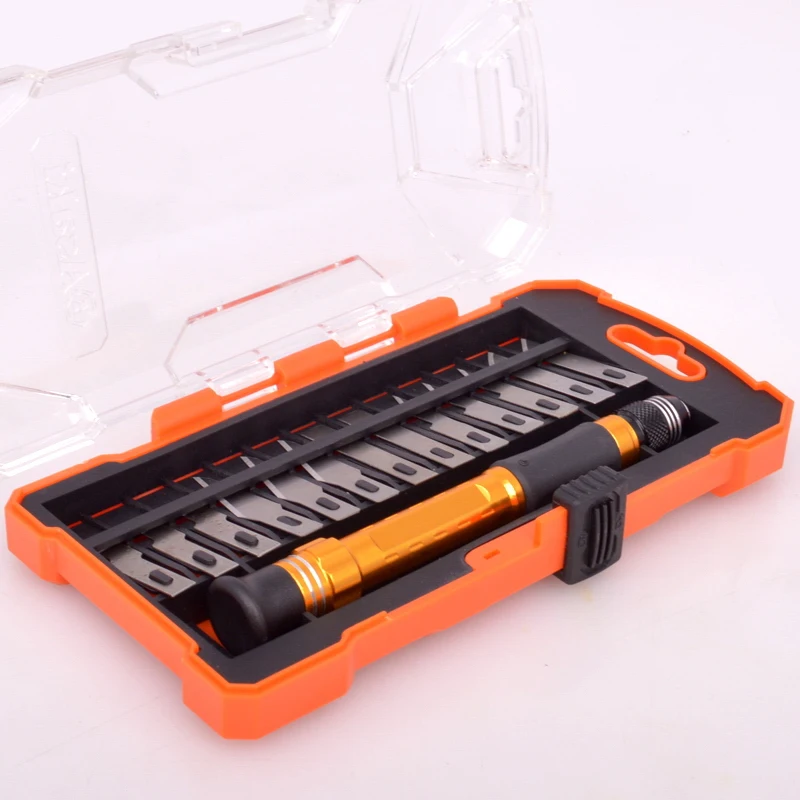 Asaki 14pcs Precision Wood Carving Tools Craft Basic Hobby Knife Set