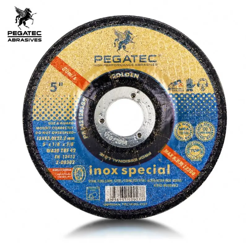 pegatec 125x3x22.2mm  cutting wheel for stainless steel abrasive disc manufacturers