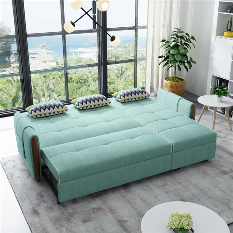
Day furniture fabric wall modern with storage foldable bunk mechanism corner folding sofa cum bed 
