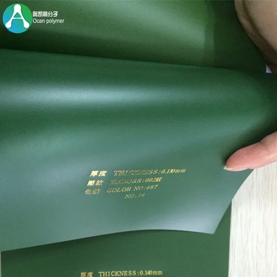 Green PVC Rigid Plastic Sheet/Film for Artificial Christmas Tree Leaves and Lawn