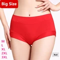 Panties Large Size Women Brief Big Size Lingerie Women Breathable Middle Waist Intimates Women Brief 3XL
