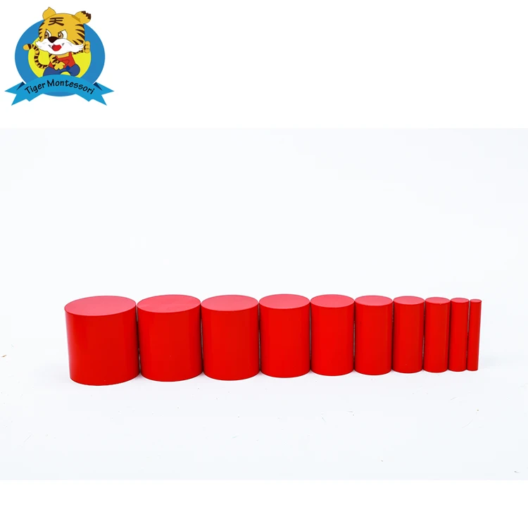 Wooden educational toy Montessori Materials AMI standard Knobless Cylinders (Set of 4)