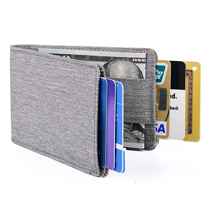 RFID Minimalist Slim Front Pocket Card  luxury men wallets short men purse wallet leather pouch credit card slide wallet