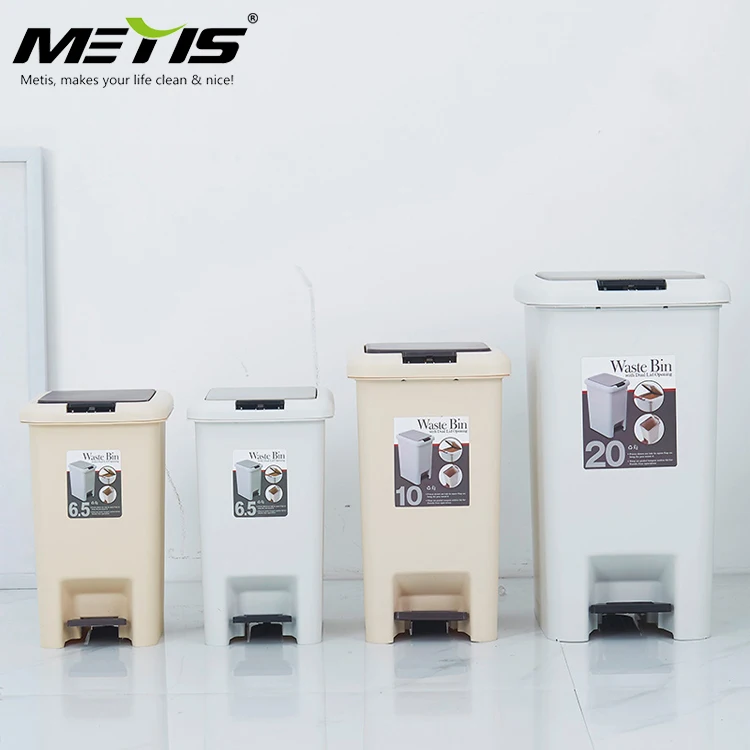 Trash Can Recycle Bin Garbage Can Waste Can Dustbin Rubbish Box With Press Lid And Foot Pedal plastic garbage bin