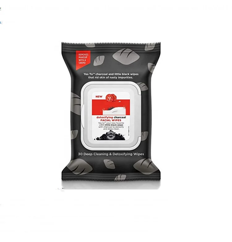 Clear Skin - Deep Cleaning and Detoxifying Facial Wipes | 30 Count Charcoal Face Wipes