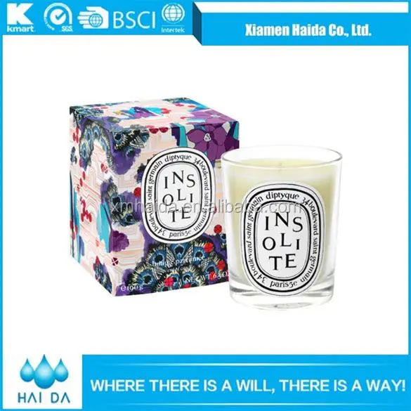 Christmas Gift Home Decoration 100% soy wax scented candle manufacturers