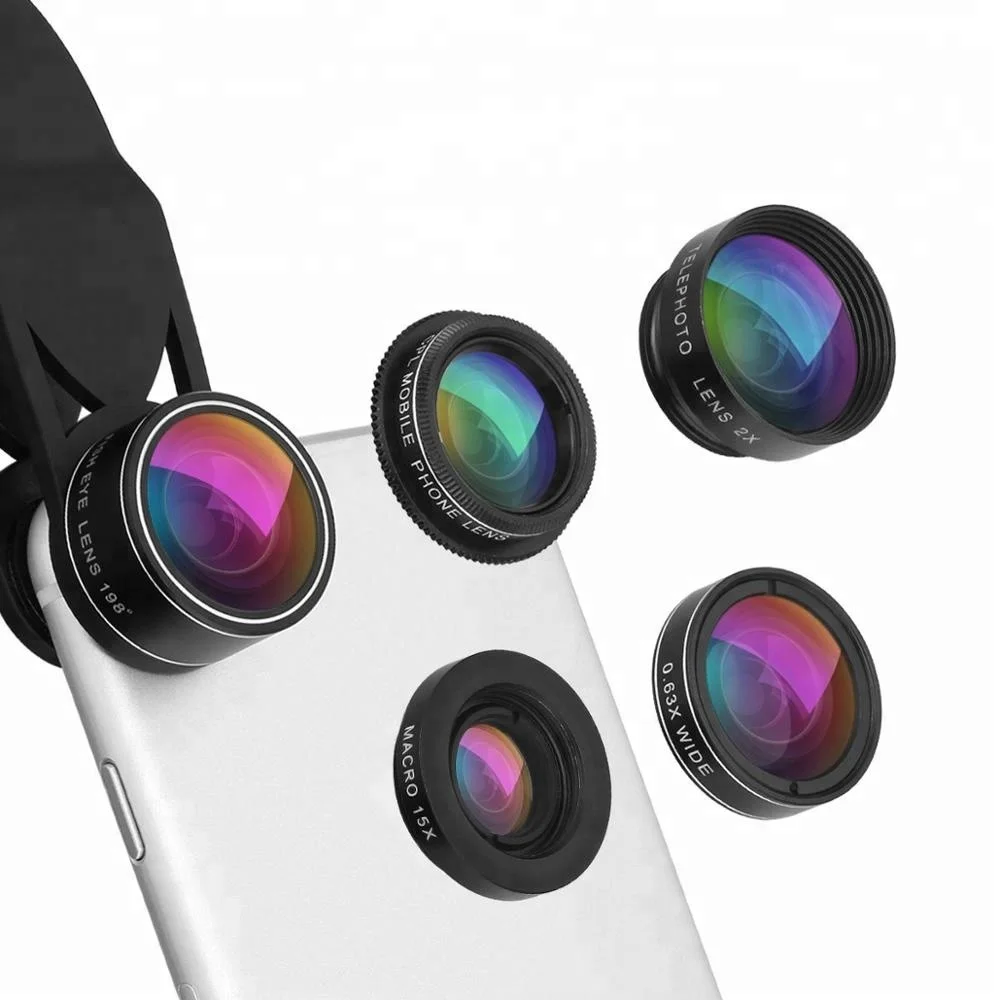New product ideas 2018 professional cell phone external camera lens 5 in 1 kit for samsung galaxy j5