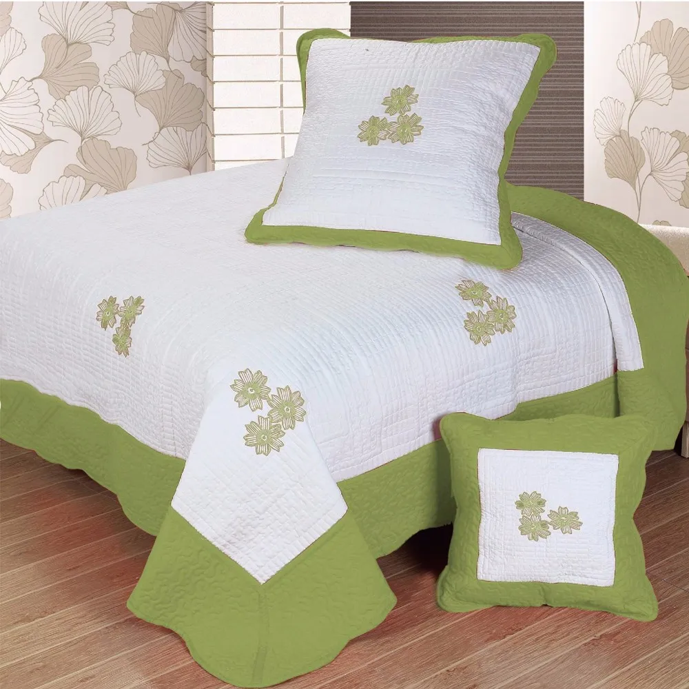 Microfiber Quilted Bedspread Soft Bed Linen With Pillow