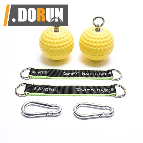 Climbing Pull Up Power Ball Hold Grips with Straps, Non-Slip Hand Grips Strength Trainer Exerciser for Bouldering, Pull-up, Kett