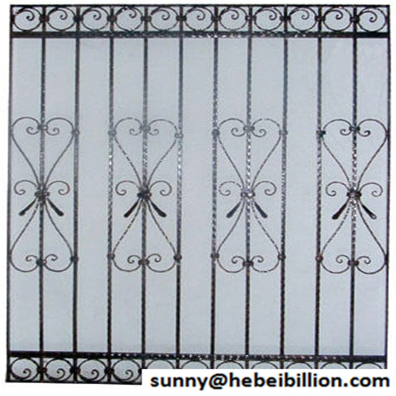 ornamental iron window grill exporter and manufacture
