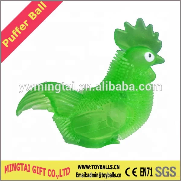 Flashing Chicken Puffer Ball Toys