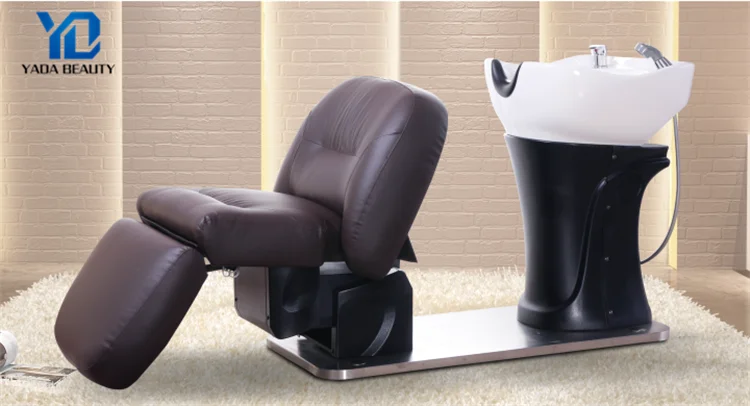 new design electric up and down high density sponge shampoo bed unit salon