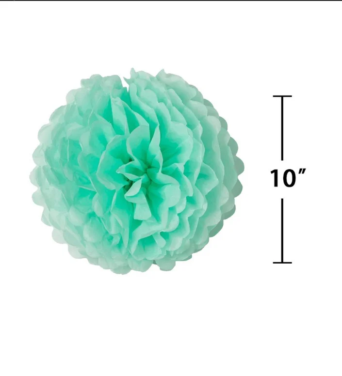 Happy Birthday Decorations Banner With Tissue Pom Poms For Rainbow Birthday Party Supplies