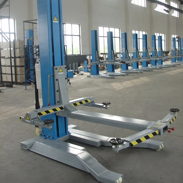 Movable Single post car lift load 2.5T lift height 1750mm