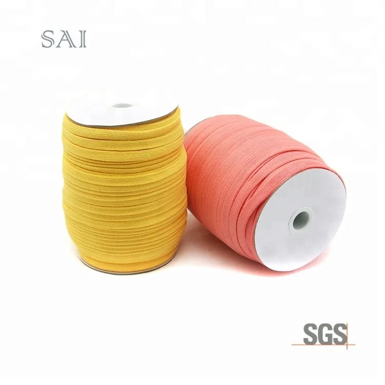 Factory Inventory Wholesale Colorful High Quality Low Price Cotton Flat String