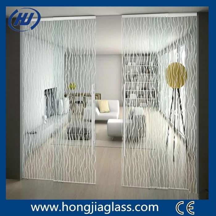 CE tempered glass sliding door glass large sliding glass doors