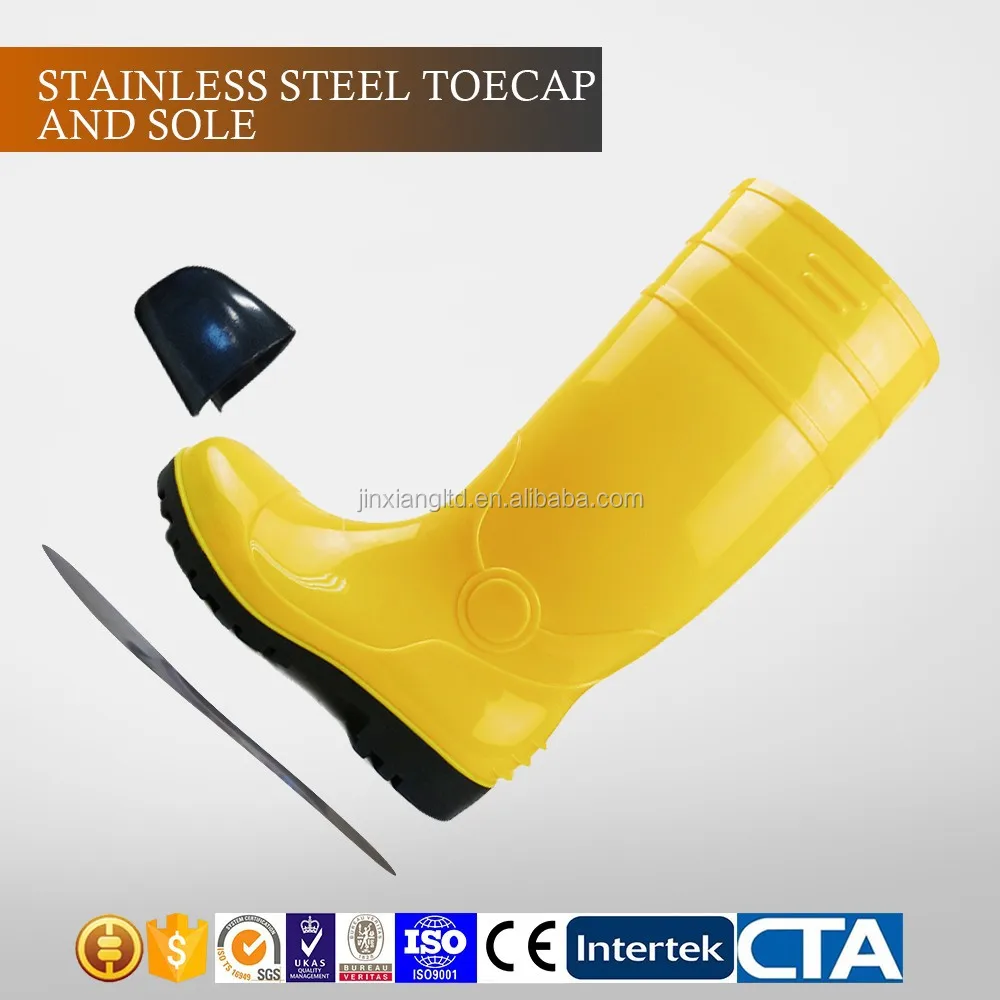 hot sale shoe fashion rain rubber safety boots