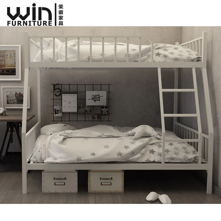 
Modern Strong Double Layer Metal Bed Twin Full Bunk Bed Trundle Bed for sale 