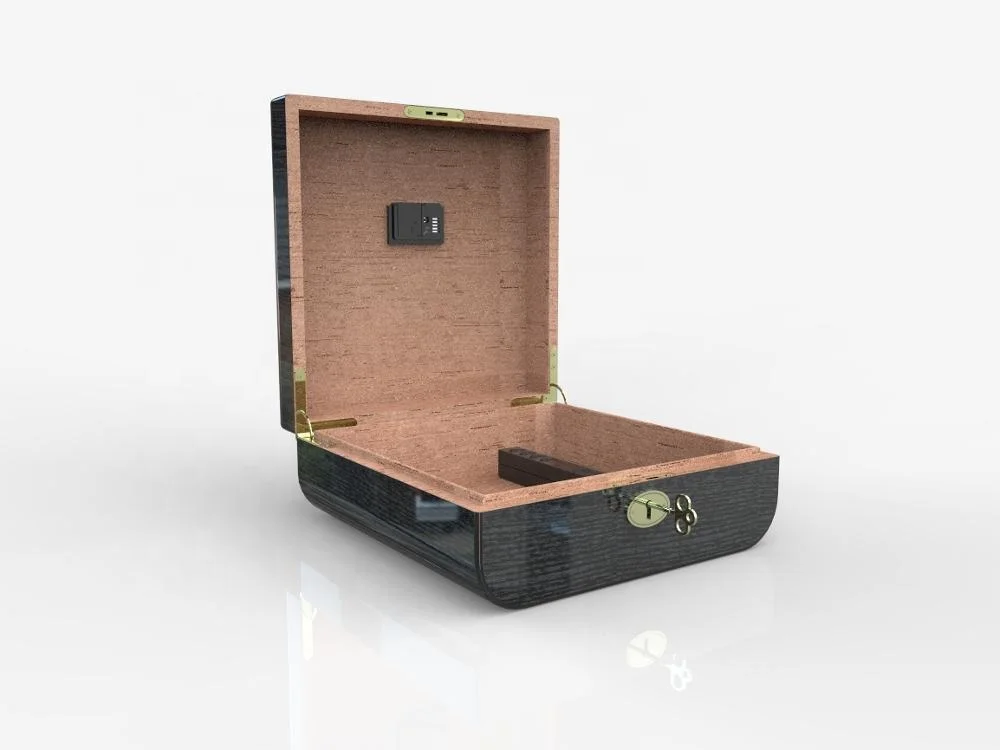 Кедровый деревянный хьюмидор с контролем температуры с цифровым гигроскопом