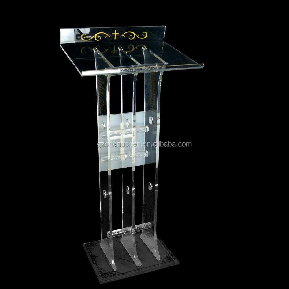 Cheap China customized acrylic lectern