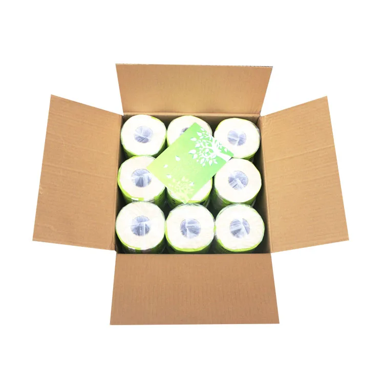 Pulp Bathroom Tissue Toilet Paper Roll Virgin Bamboo Tree-free 3 Ply Bath