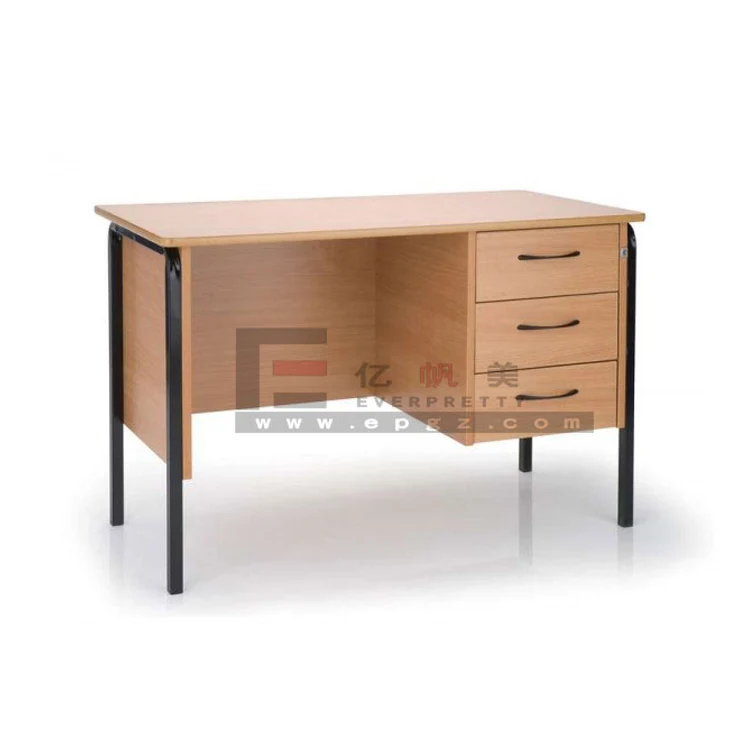 Popular and Practical Modern Teacher Table with Metal Frame with Drawer