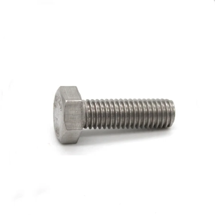 ANSI/ASME B18.2.1 ss304 1/4-20 full thread hex bolt