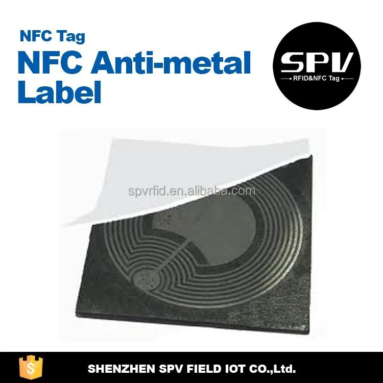 Ntag 213 215 216 - металл NFC бирка с клеем