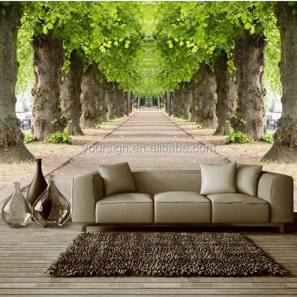 Nature Scenery Wallpaper pvc 3d Wall Murals For Home Decoration Wall