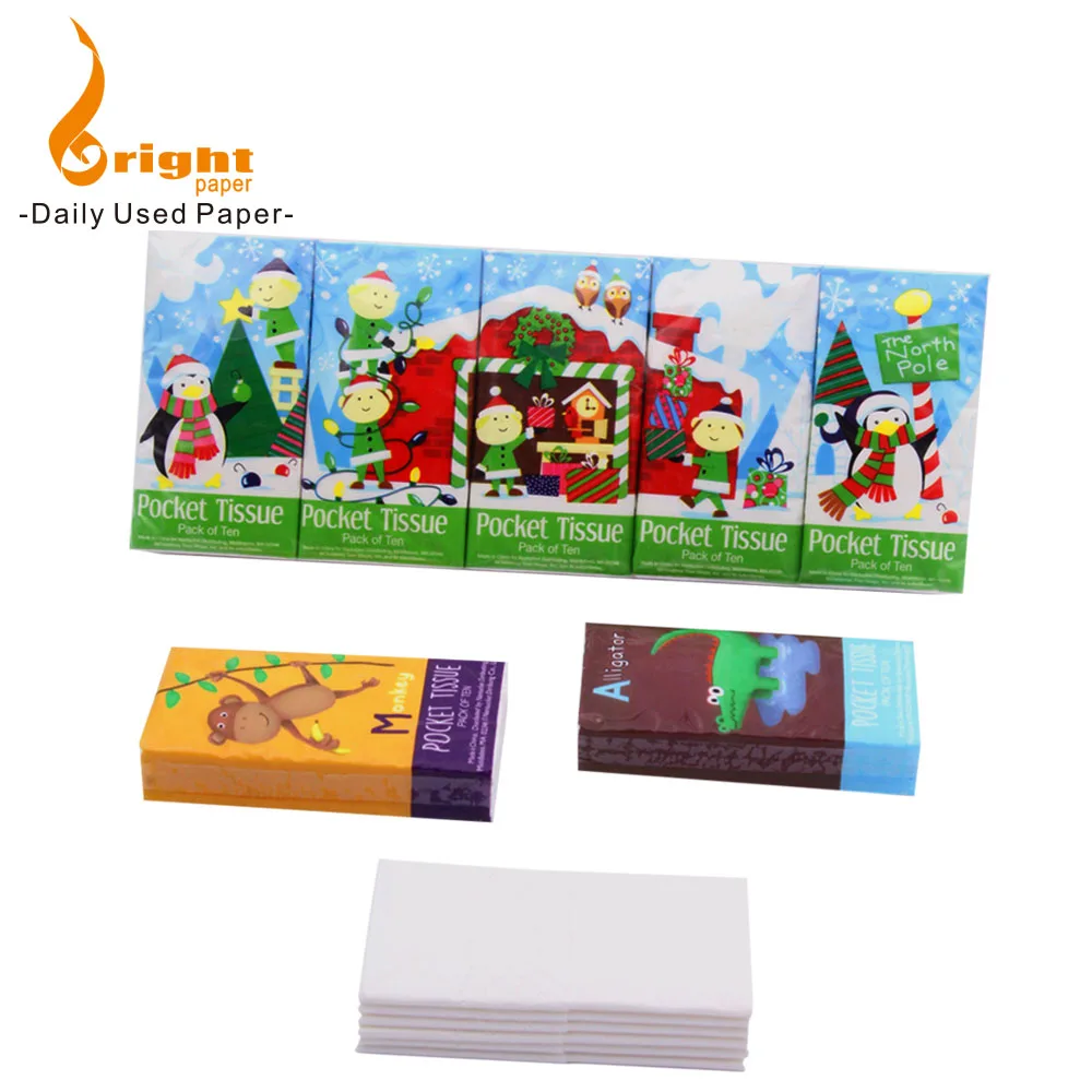 Pocket Tissue Good Water Absorption Tissue Factory Manufacturers Hanky Tissue