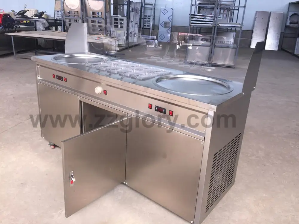 Ice Cream Cold Plate for Ice Cream Roll Making, frying ice cream machine