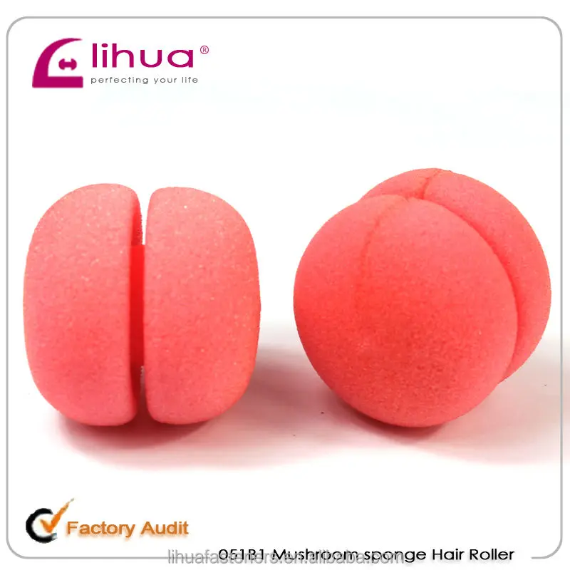 Heart shape Hair Care Foam Soft Round Sponge Balls Curlers