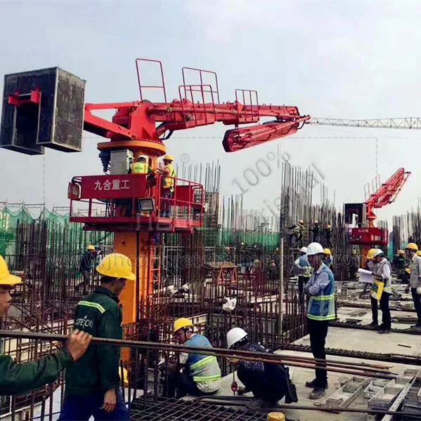 
China JIUHE 32m floor climbing concrete placing boom 