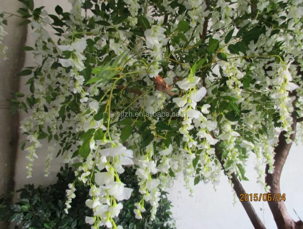 artificial real wood trunk artificial wisteria tree with natural looking