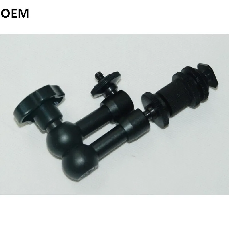 Фрикционный артикулирующий кронштейн F14412, 7 дюймов, разъем горячий башмак, винт 1/4 дюйма для цифровой зеркальной камеры, ЖК-монитора LED Li