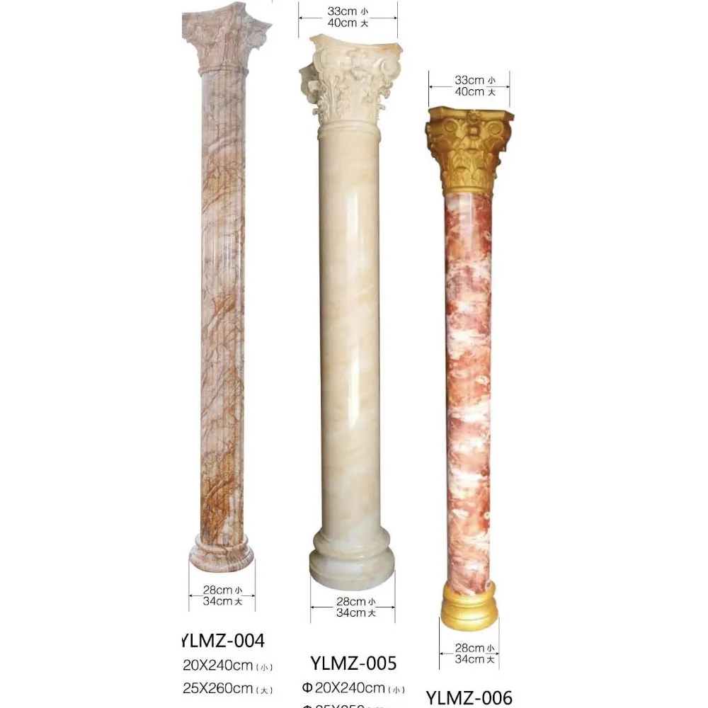 artificial marble pillars and columns