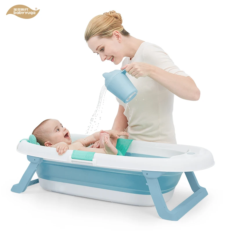 
Baby folding bath tub Infant collapsible portable shower tub 