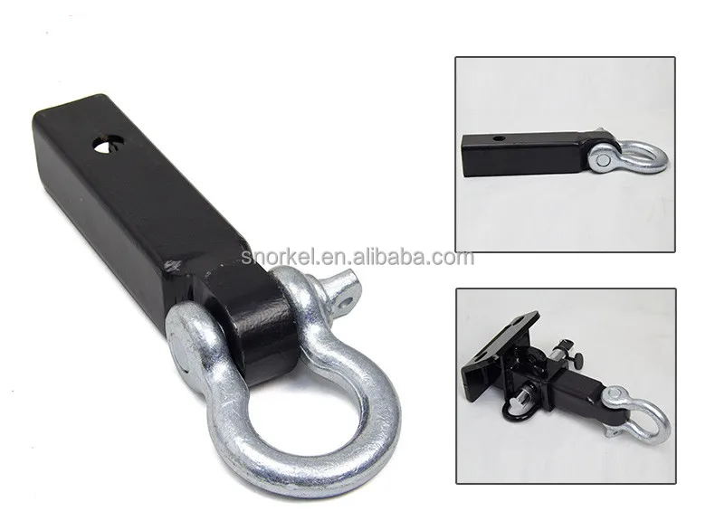 off-road 4.75T screw pin bow shackle 3/4 D shackle with red,yellow,black and silver colour