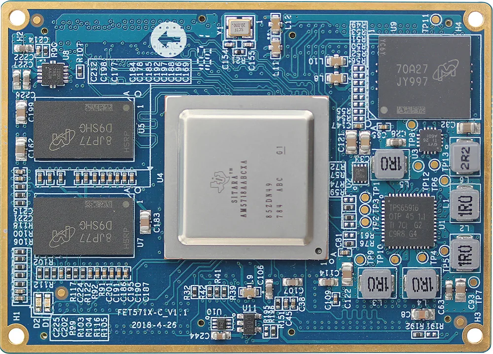  AM5718 SoM System на Module Cortex-A15 DSP Cortex-M4 PRU поддерживает Linux