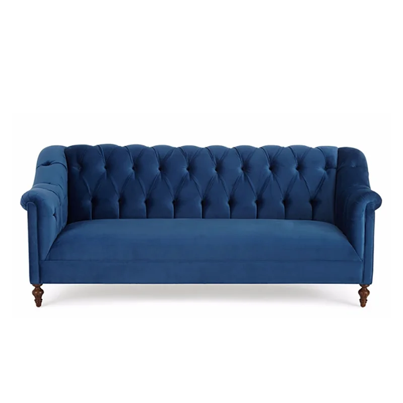 Manufacturer new design Upholstered Velvet Tufted antique Sectional Sofa