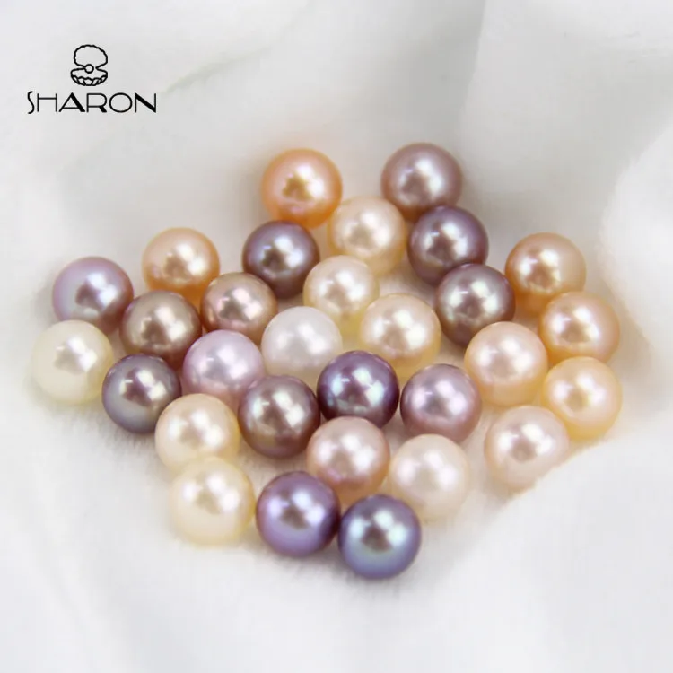 
Bulk Wholesale 7-8mm Akoya Oyster Round Cultured Freshwater Real Sharon Natural Pearls Pearl 