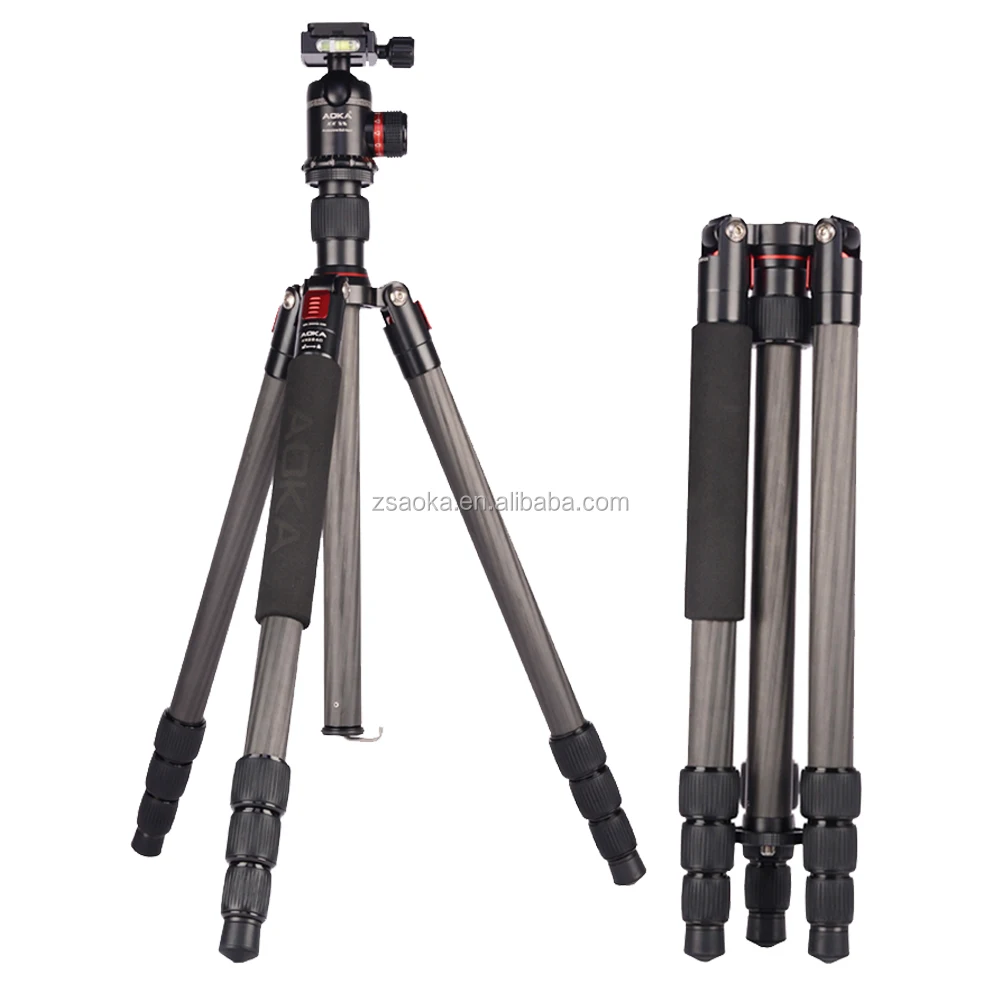 
High quality professional carbon fiber travel tripod for dslr camera 