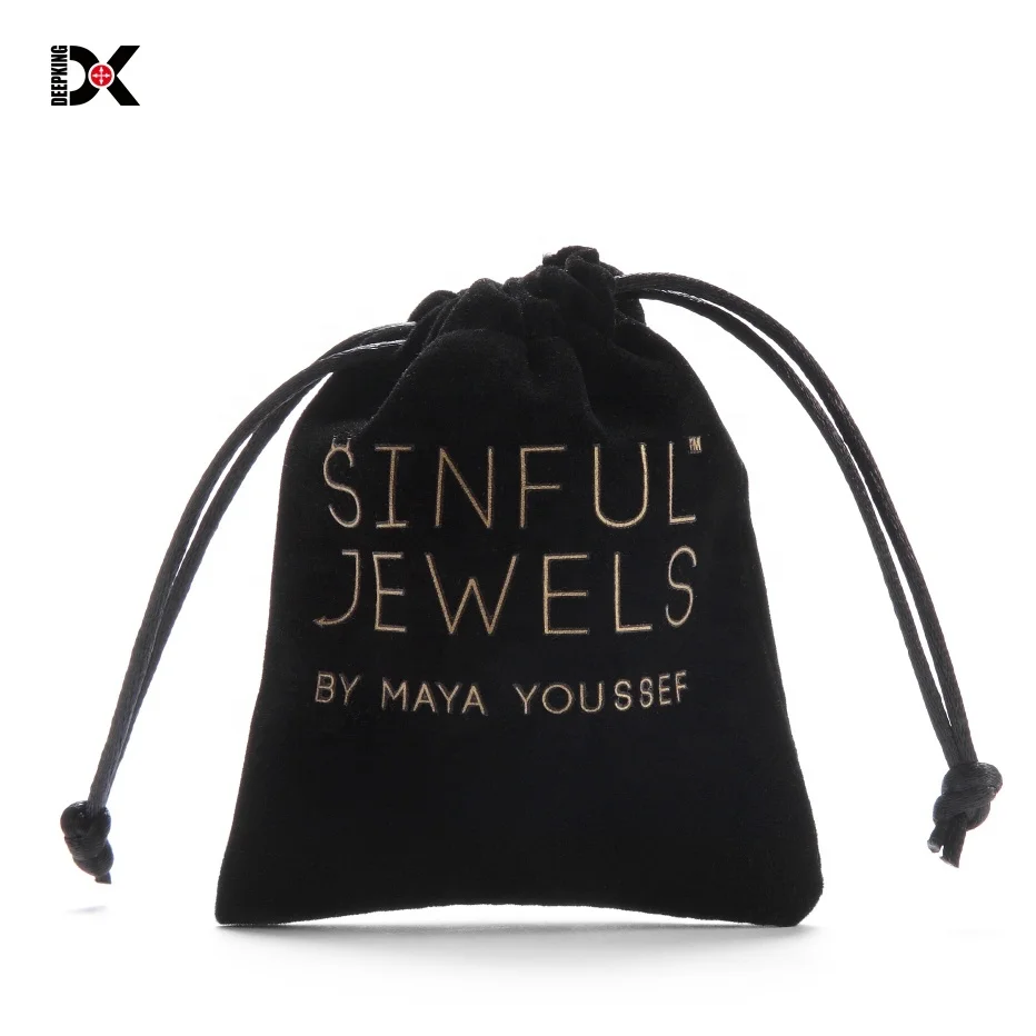Deepking gift cloth bag drawstring cloth bags with custom printed logo