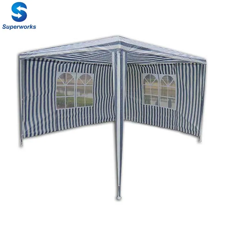 Outdoor 2pcs walls gazebo w/church windows
