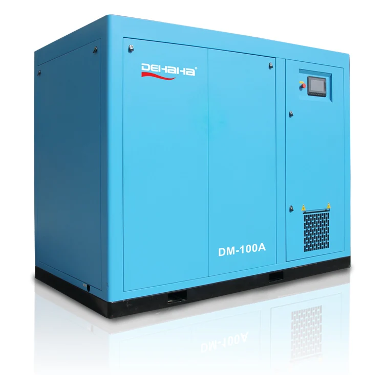 Dehaha 75kw 100hp 10 бар энергосберегающий винтовой воздушный компрессор