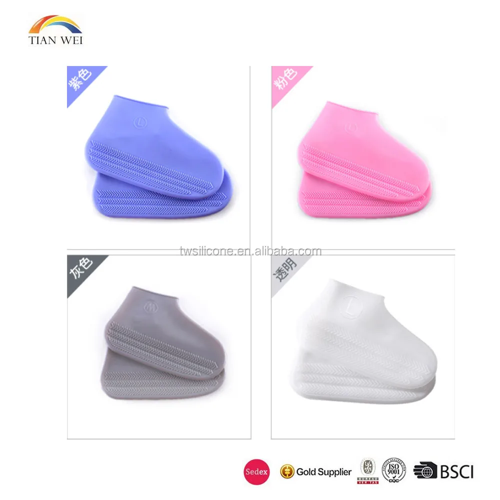 BSCI Audited factory  Manufacturing Non-Slip silicone overshoes waterproof silicone shoecover in stock