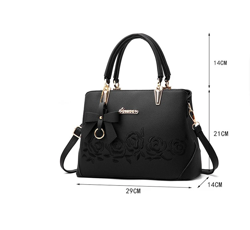 leather bag manufacturers embroidery handbag for women