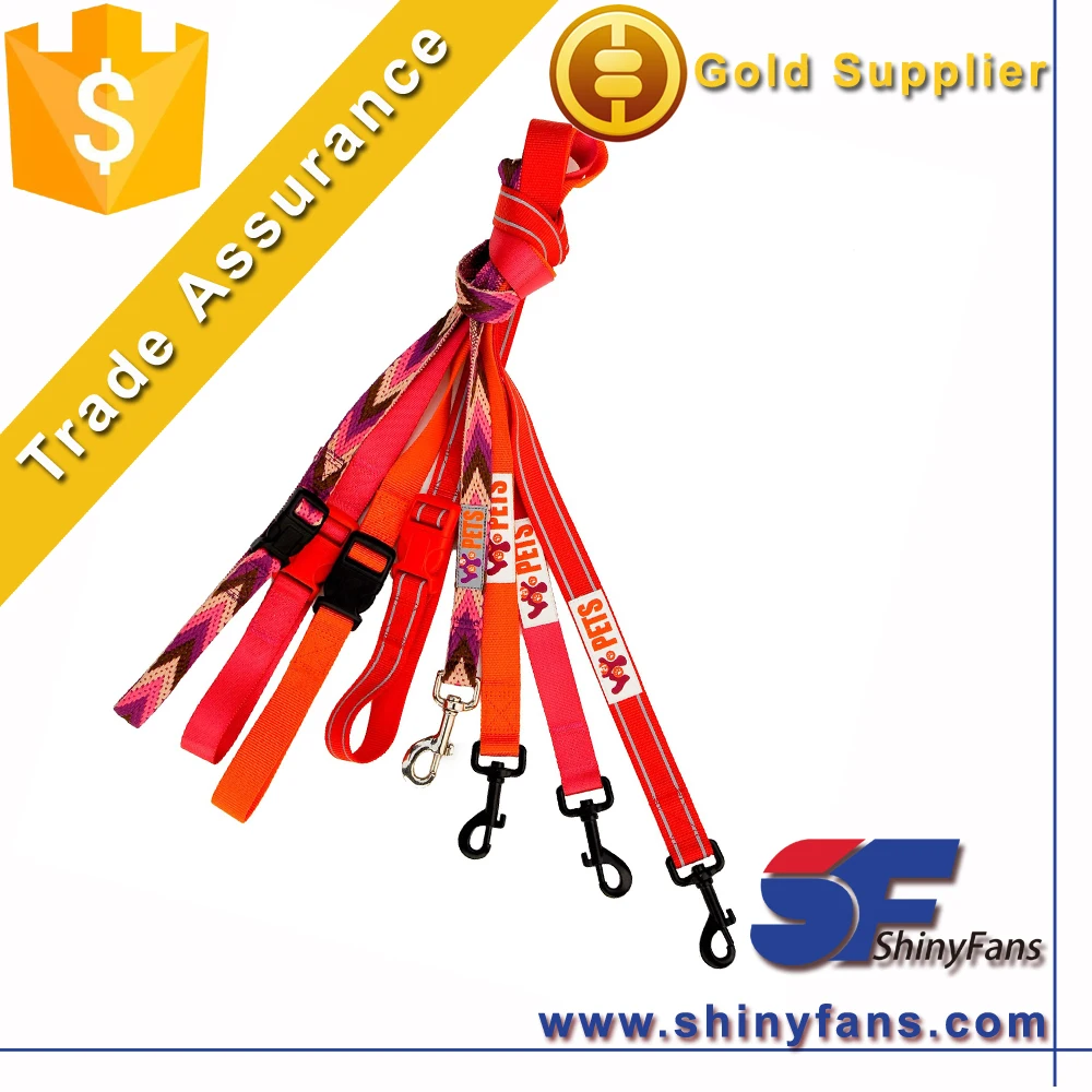 5 in One Multi-functional Dog Leash Dog Training Lead Heavy Duty Nylon Hands Free Dog Leash