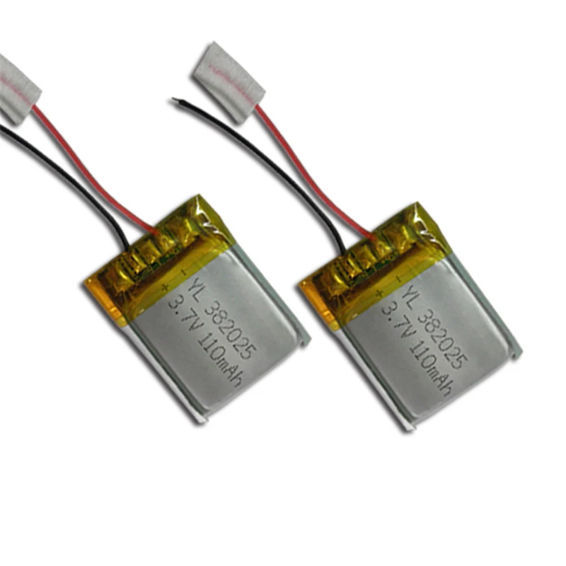 3.7v 110mah Lithium Polymer Battery Pack with Protection Circuit 0.4Wh Lipo Battery